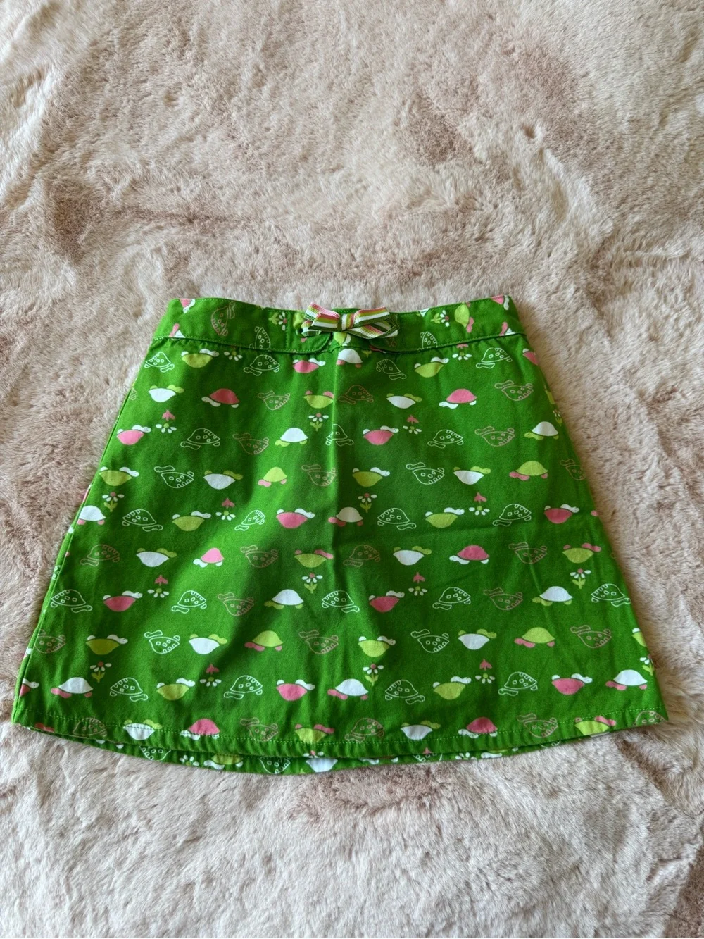 Vintage Gymboree Preppy Turtle Skort Green and Pink Girls Size 8